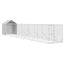 vidaXL Perrera de exterior con toldo acero galvanizado plata 2x2x2,5 m, , large indicador imagen numero 12